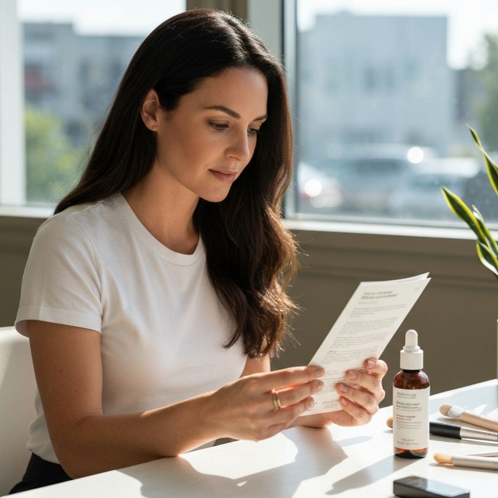 Skincare education and advice